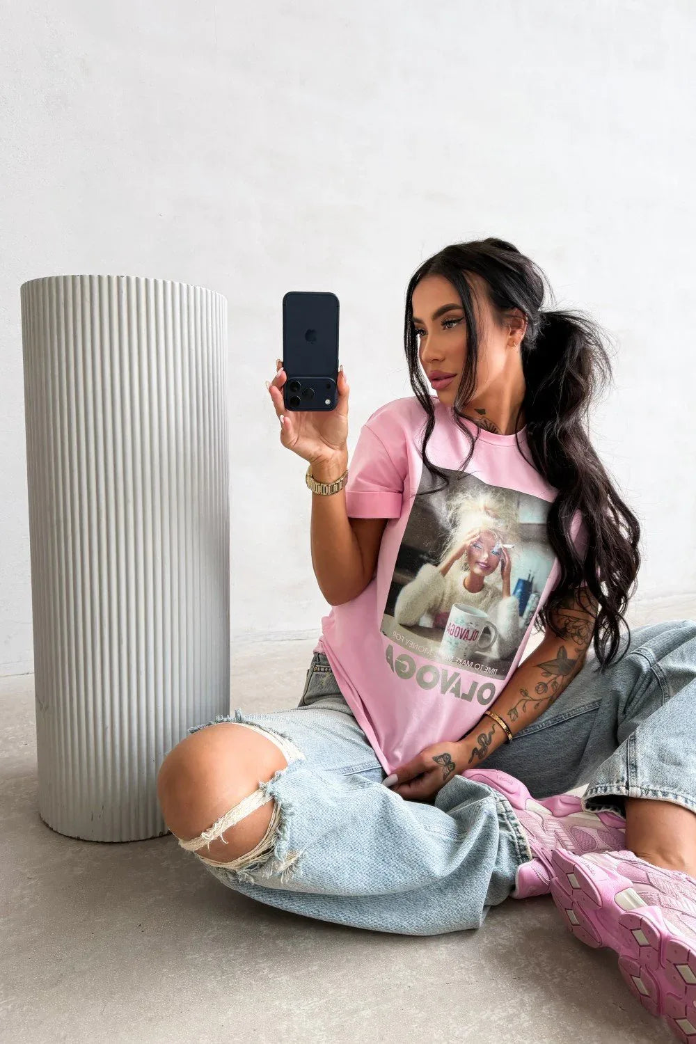 Olavoga Earned kratkoročni džemper