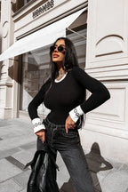 Olavoga Elisea Langarm-Oberteil