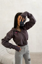 Olivgrüner Lumink-Pullover