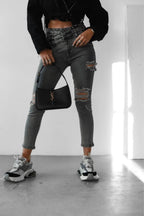 Olive Luna denim pants