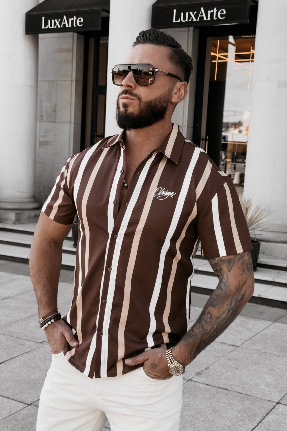 Olavoga Mius Kurzarm-Hemd