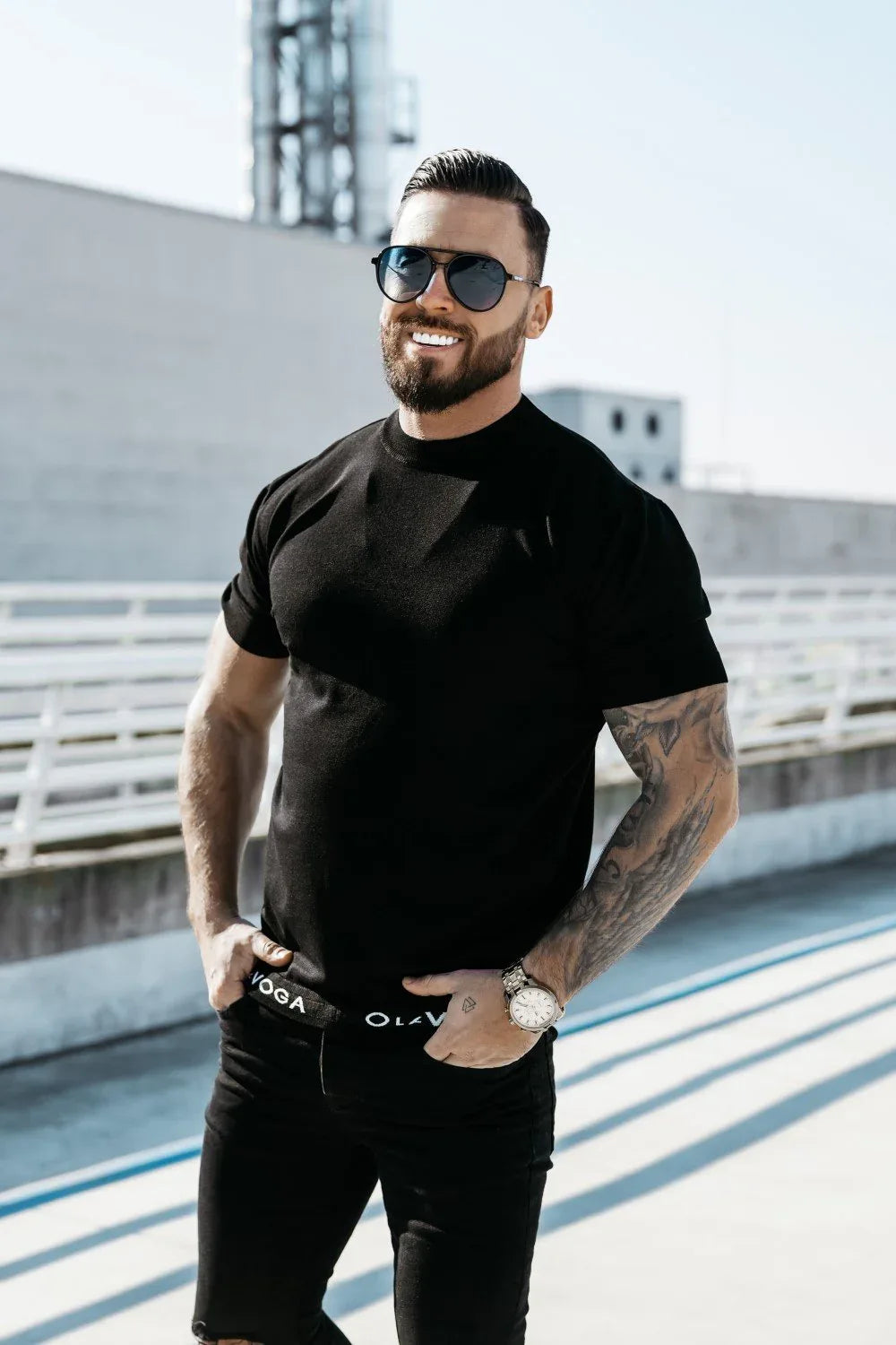 Olavoga Nakis Kurzarmpullover
