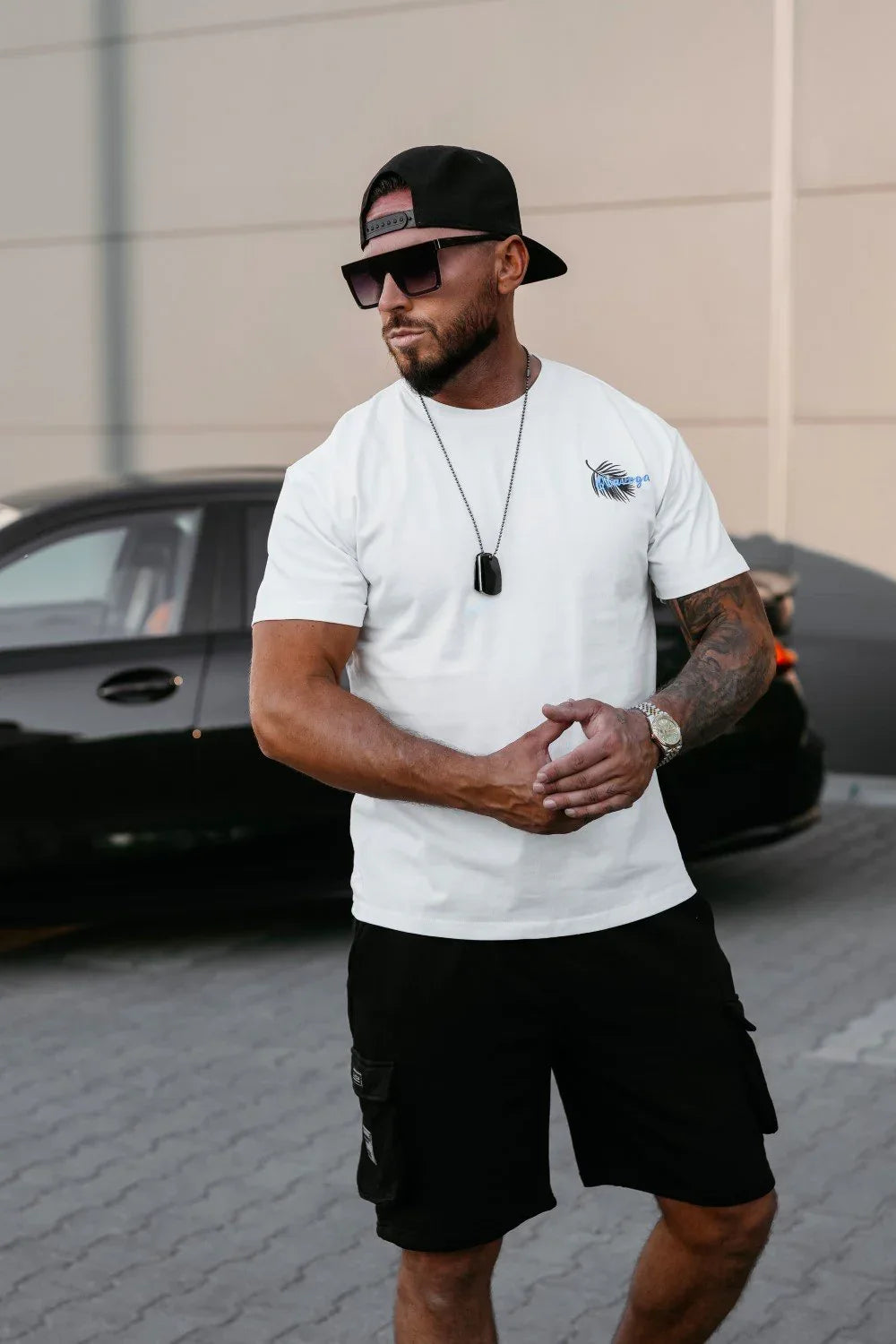 Olavoga Palm Wave Kurzarm-T-Shirt