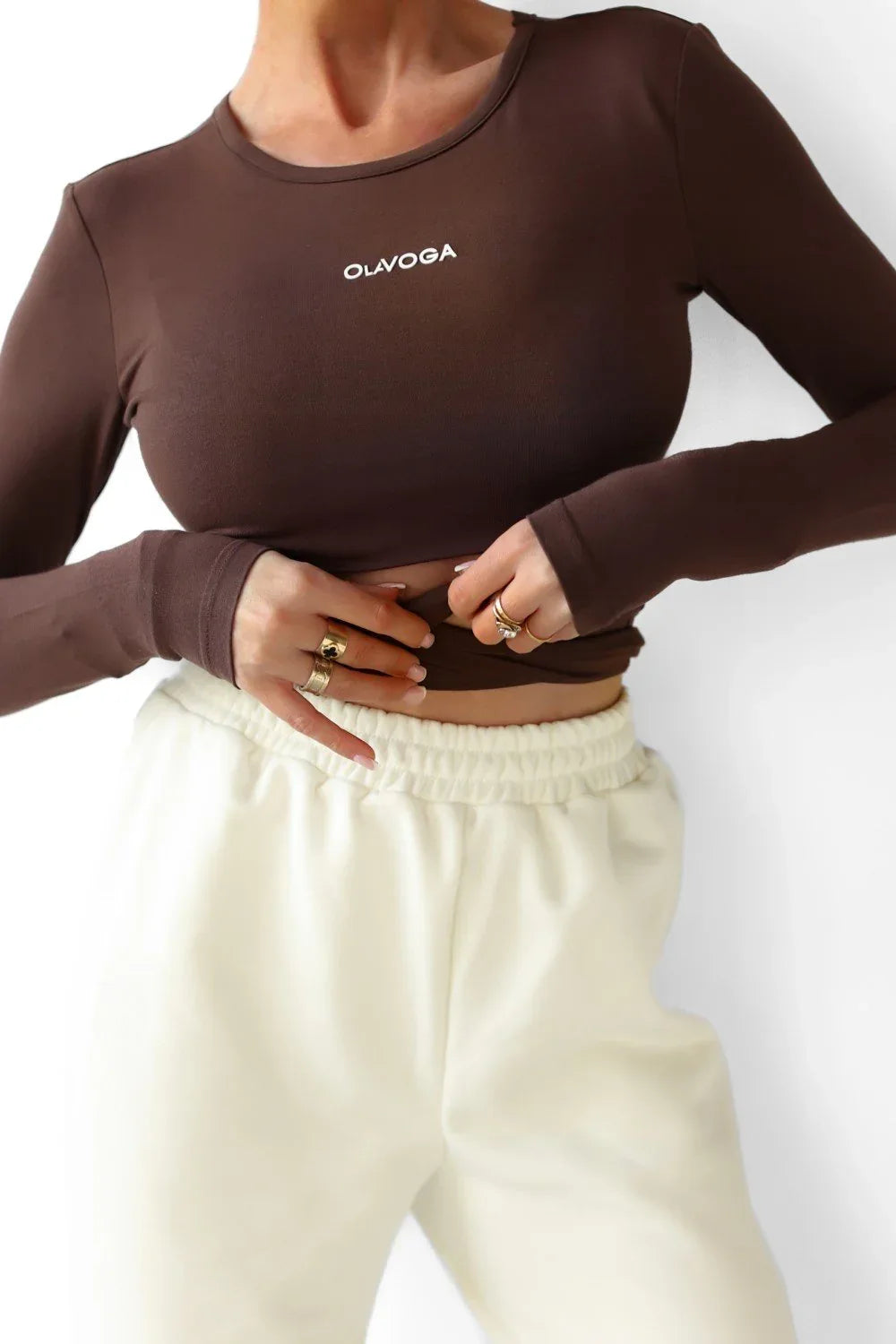 Olavoga Rosett Langarm-T-Shirt