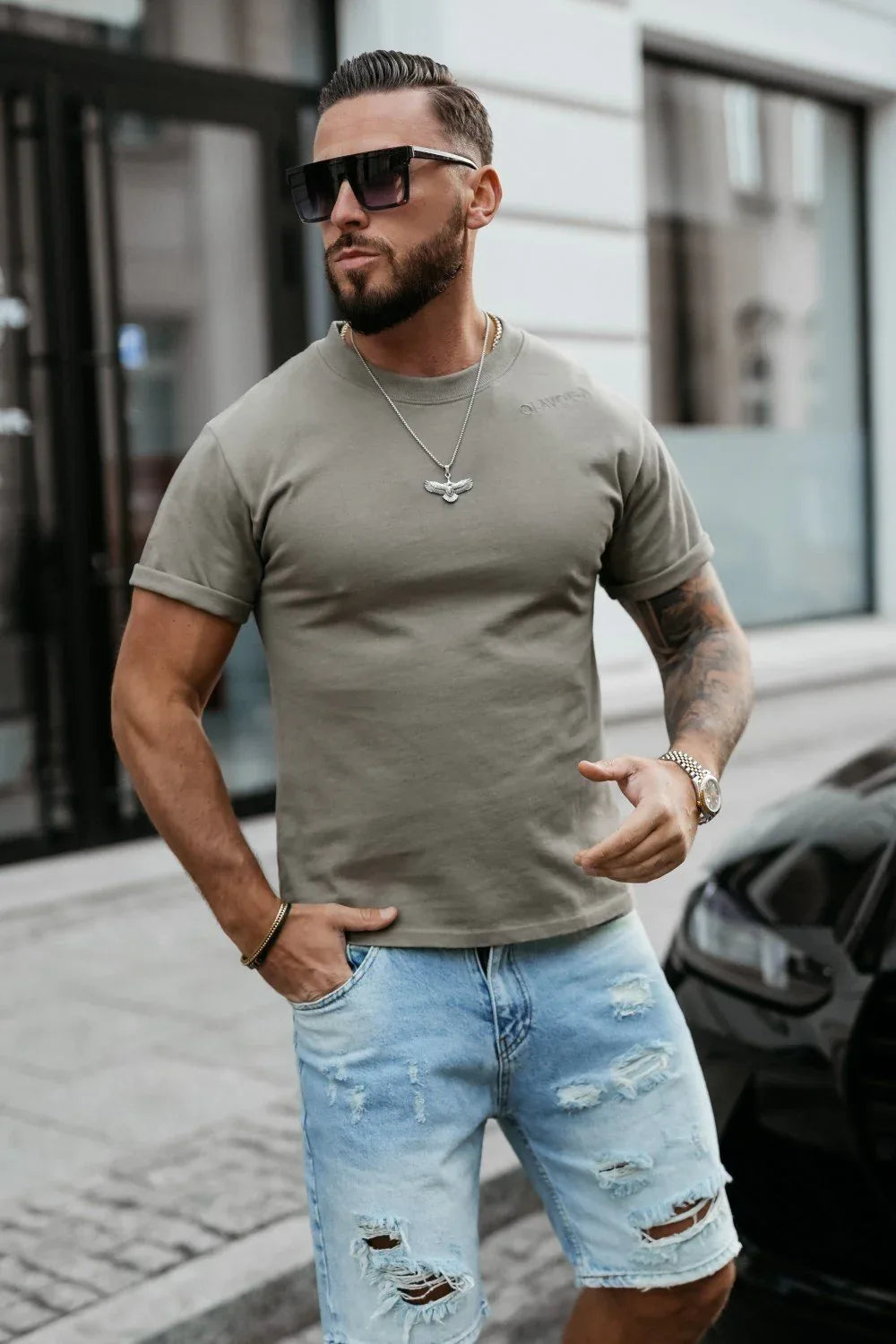Olavoga Shadow Luxe Kurzarm-T-Shirt