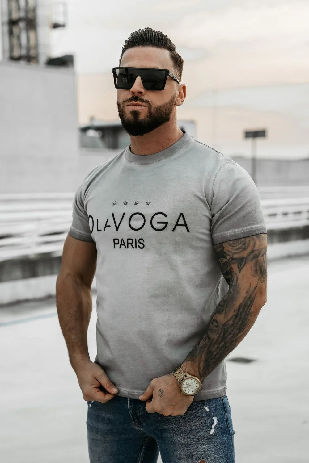 Olavoga Star of Paris Kurzarm-T-Shirt