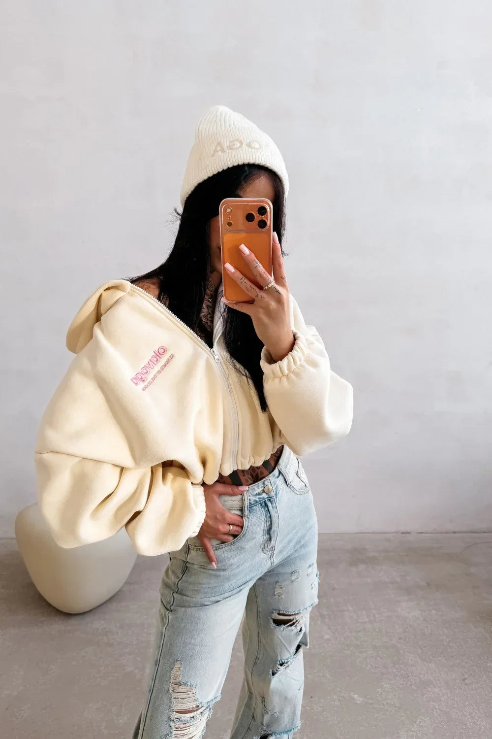 Olavoga Tulip Zip-Sweatshirt