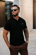 Olavoga T-Shirt mit Twist-Kragen