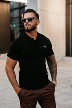 Olavoga T-Shirt mit Twist-Kragen