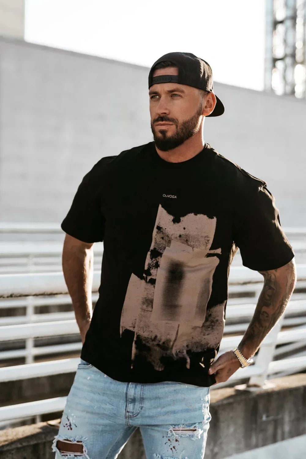 Olavoga Vernice Kurzarm-T-Shirt