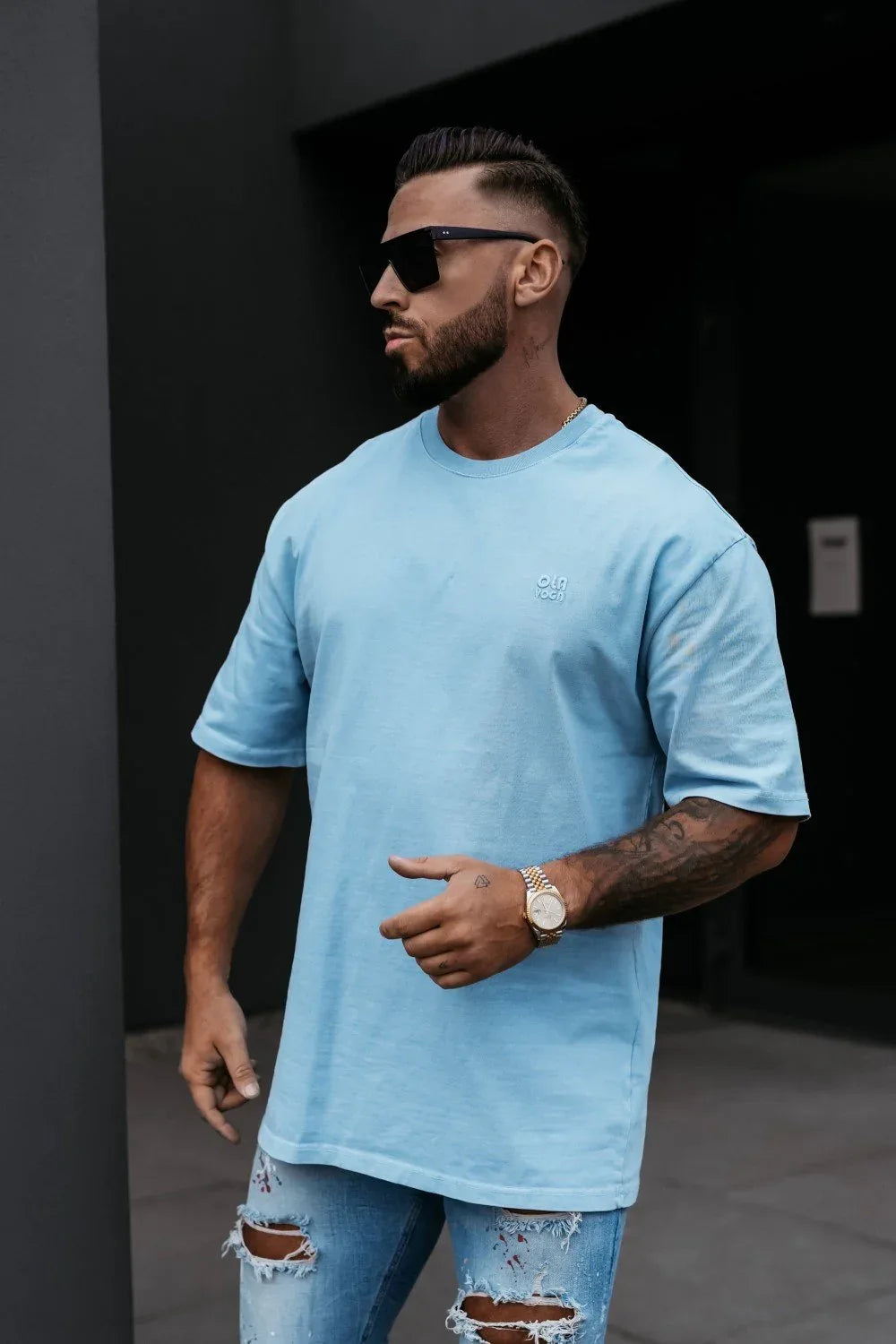 Olavoga Washed Kurzarm-T-Shirt